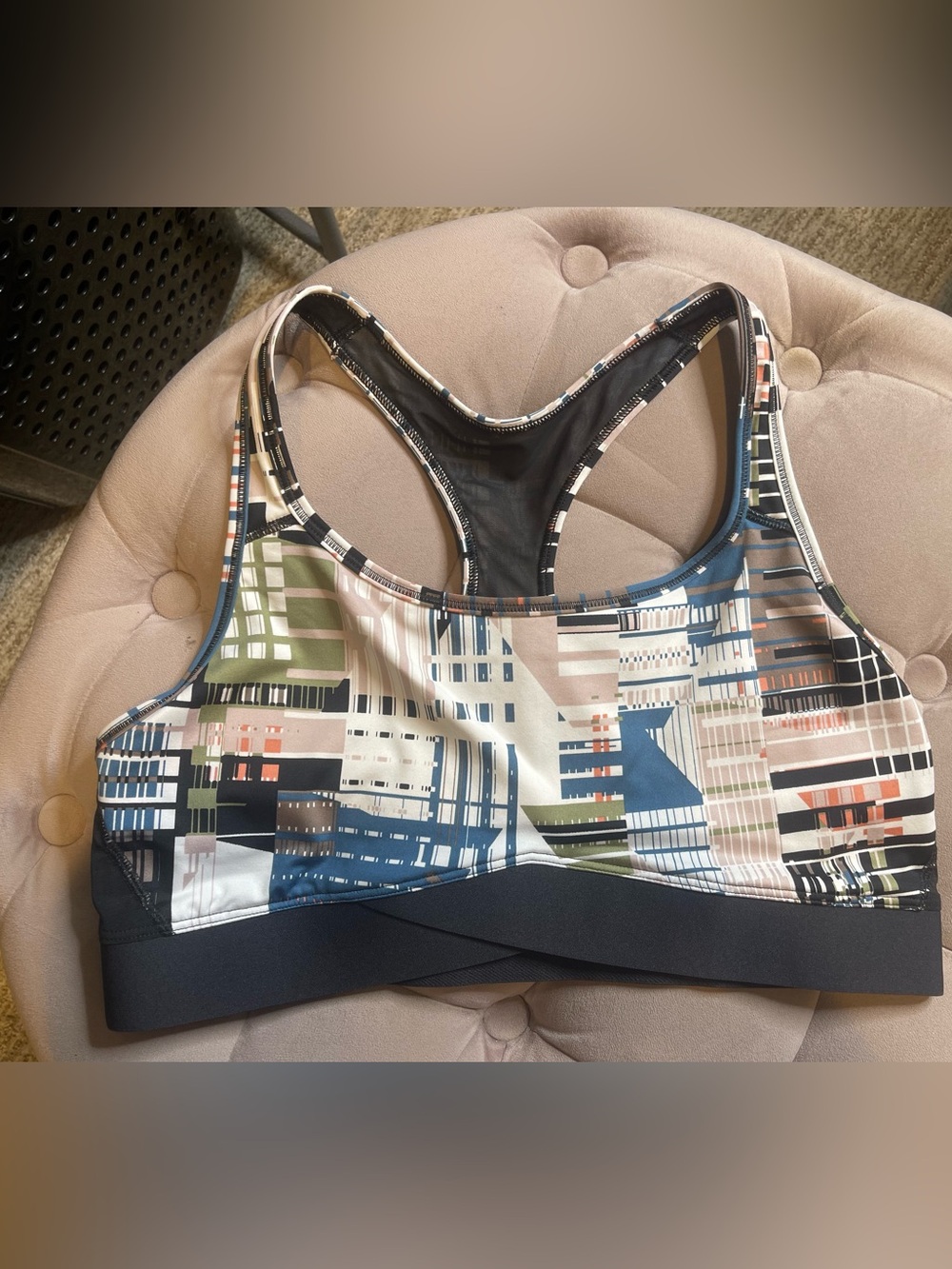 Printed Racerback Bikini Top in Multi Color